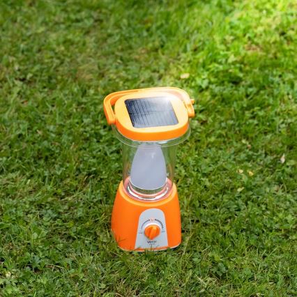 Soldrevet LED lampe m. powerbank-funktion dæmpbar og genopladelig LED/230V 710 skinnende 1600 mAh