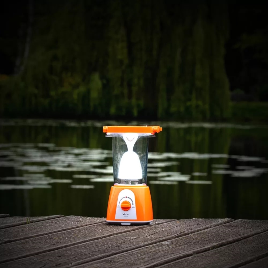 Soldrevet LED lampe m. powerbank-funktion dæmpbar og genopladelig LED/230V 710 skinnende 1600 mAh