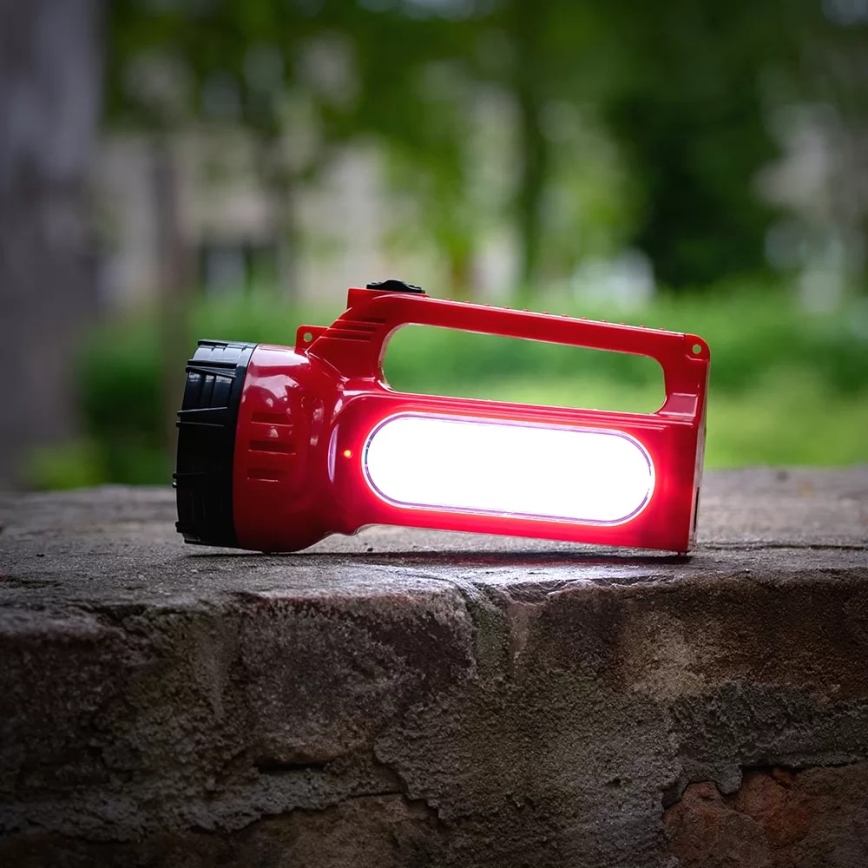Soldrevet LED lommelygte genopladelig LED/7W/230V 400 skinnende 3200 mAh