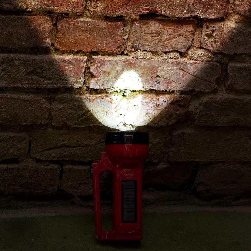 Soldrevet LED lommelygte genopladelig LED/7W/230V 400 skinnende 3200 mAh