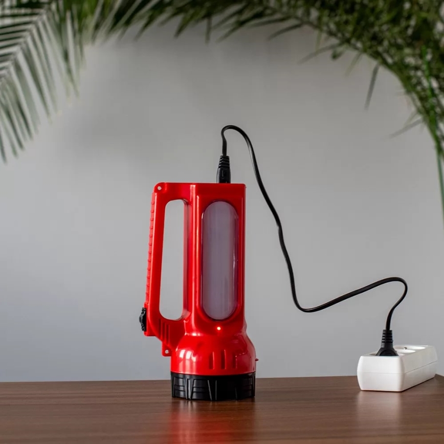 Soldrevet LED lommelygte genopladelig LED/7W/230V 400 skinnende 3200 mAh