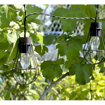 Soldrevet LED lyskæde 10xLED/1,2V 300 mAh 3,8 m IP44