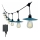 Soldrevet LED lyskæde 15xLED/0,2W/3,7V 15,6 m 3000K IP44