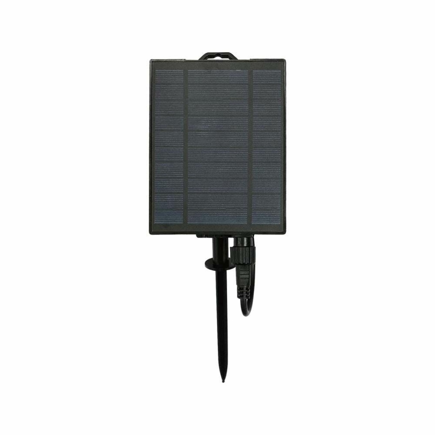 Soldrevet LED lyskæde 15xLED/0,2W/3,7V 15,6 m 3000K IP44
