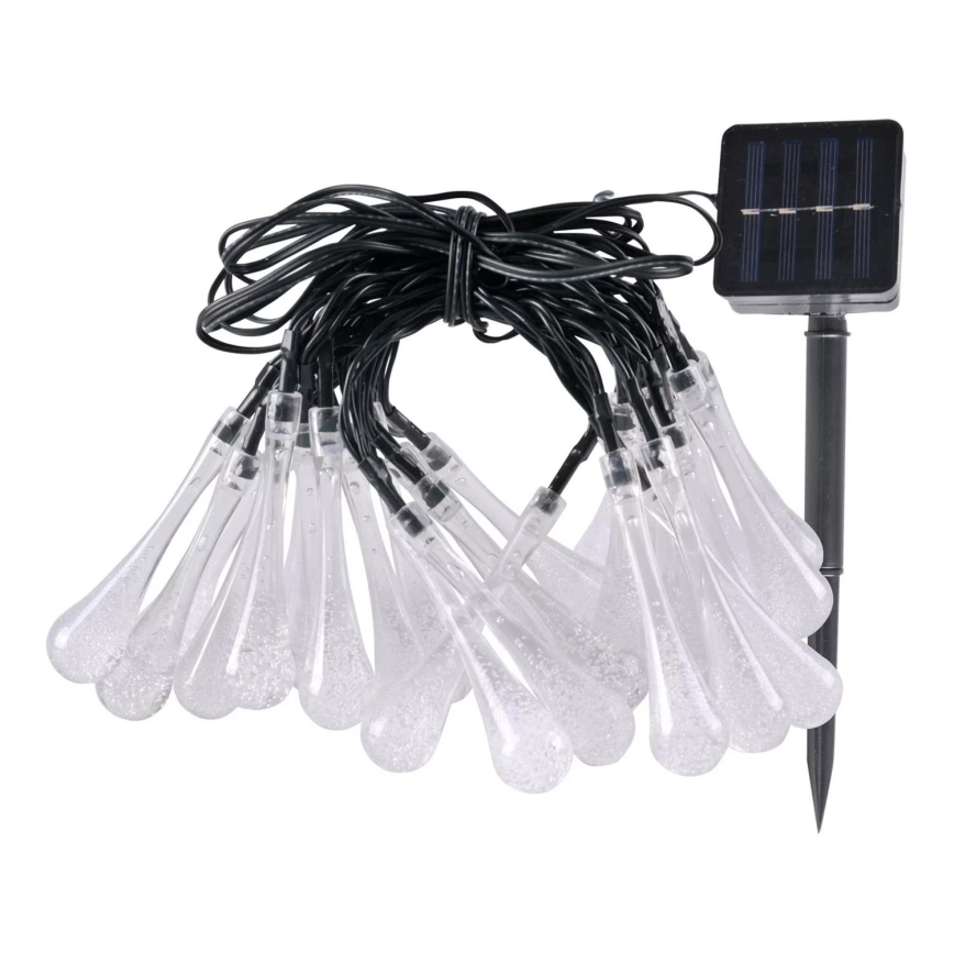 Soldrevet LED lyskæde ICE 30xLED/1,2V 300 mAh IP44