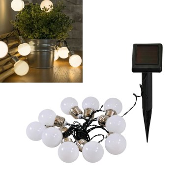 Soldrevet LED lyskæde LED/1,2V 3,8 m IP44
