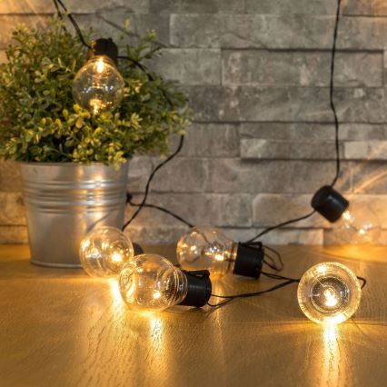 Soldrevet LED lyskæde LED/1,2V 300 mAh 3,8 m IP44
