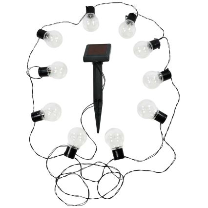 Soldrevet LED lyskæde LED/1,2V 300 mAh 3,8 m IP44