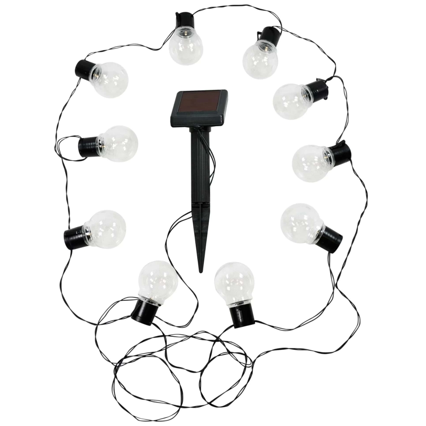 Soldrevet LED lyskæde LED/1,2V 300 mAh 3,8 m IP44