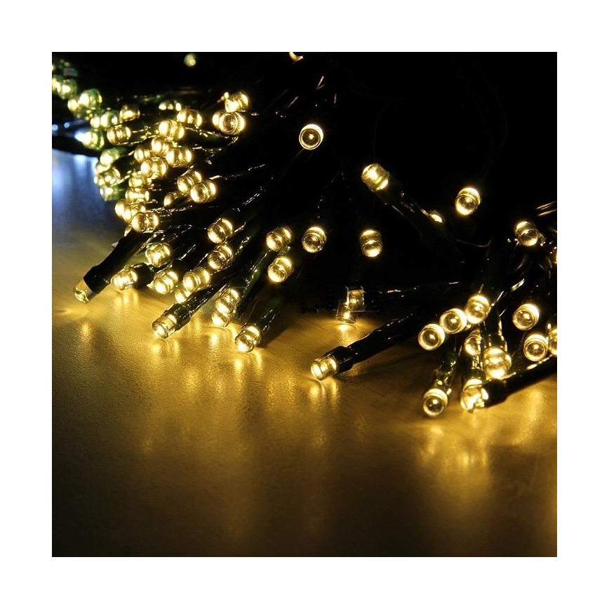 Soldrevet LED lyskæde SHINE 100xLED/1,2V 400 mAh 11, 9 m IP44