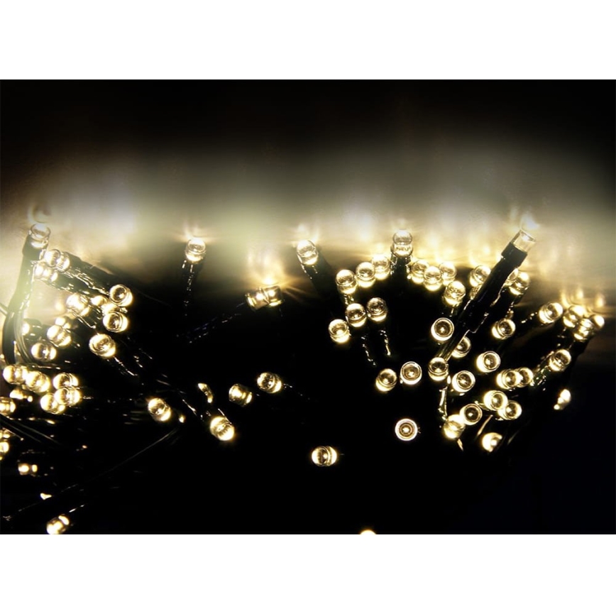 Soldrevet LED lyskæde SHINE 200xLED/1,2V 600 mAh 21,9 m IP44