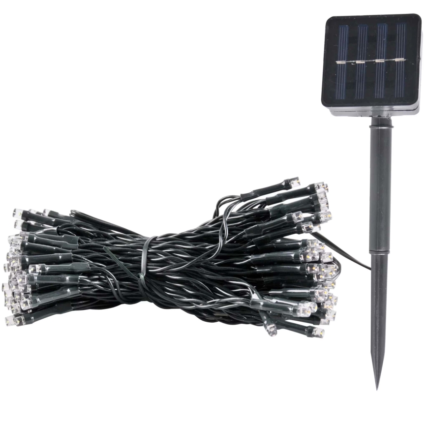 Soldrevet LED lyskæde SHINE 200xLED/1,2V 600 mAh 21,9 m IP44