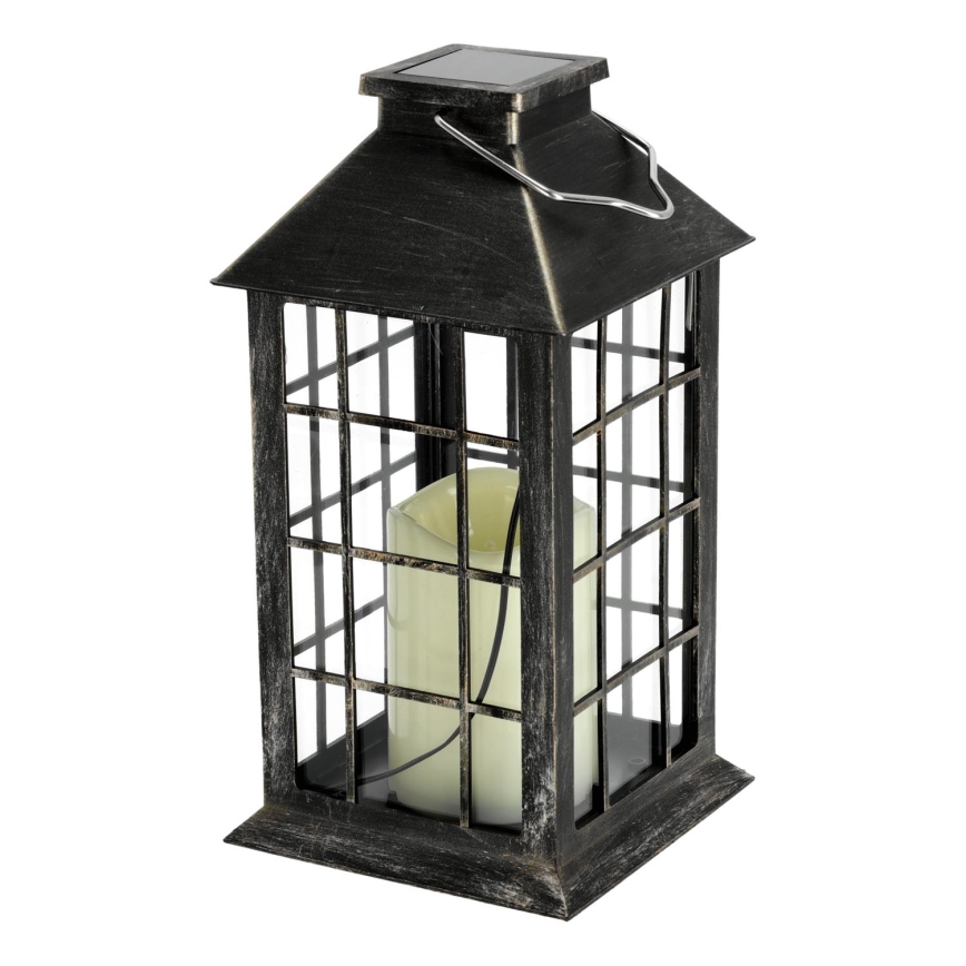 Soldrevet LED pendel LED/0,02W/1,2V 1xAA 2700K IP44 patina