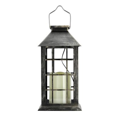 Soldrevet LED pendel LED/0,02W/1,2V 1xAA 2700K IP44 patina
