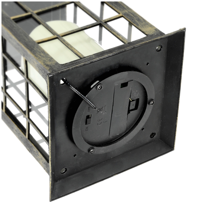 Soldrevet LED pendel LED/0,02W/1,2V 1xAA 2700K IP44 patina