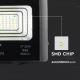 Soldrevet LED projektør dæmpbar LED/12W/3,2V 4000K IP65 + fjernbetjening