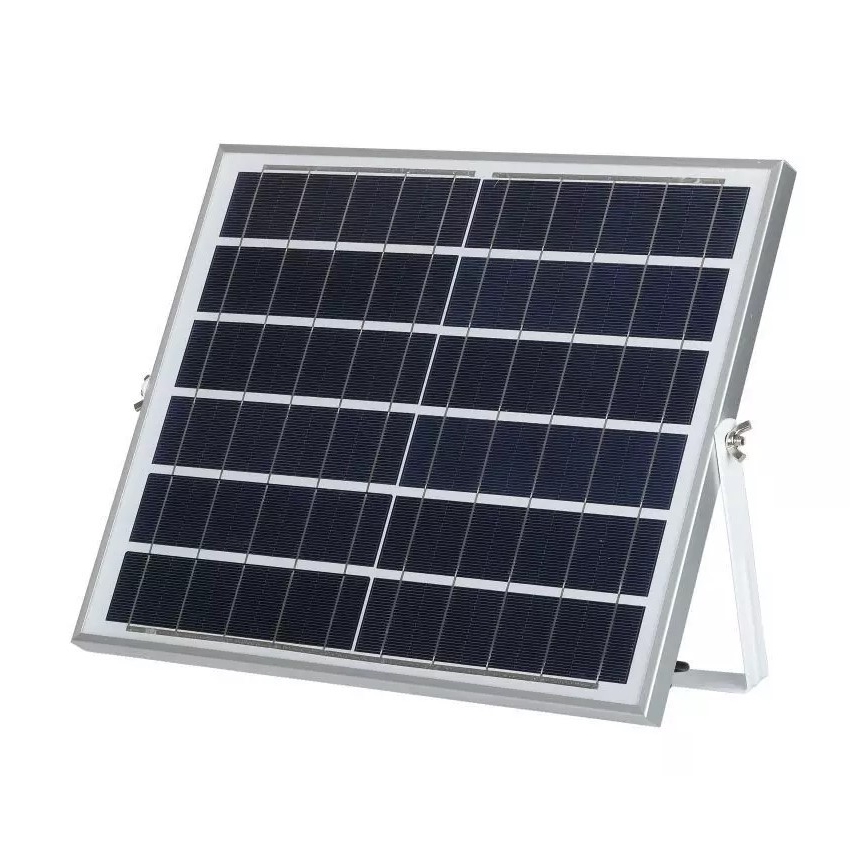 Soldrevet LED projektør dæmpbar LED/16W/3,2V 4000K IP65 10000 mAh + fjernbetjening