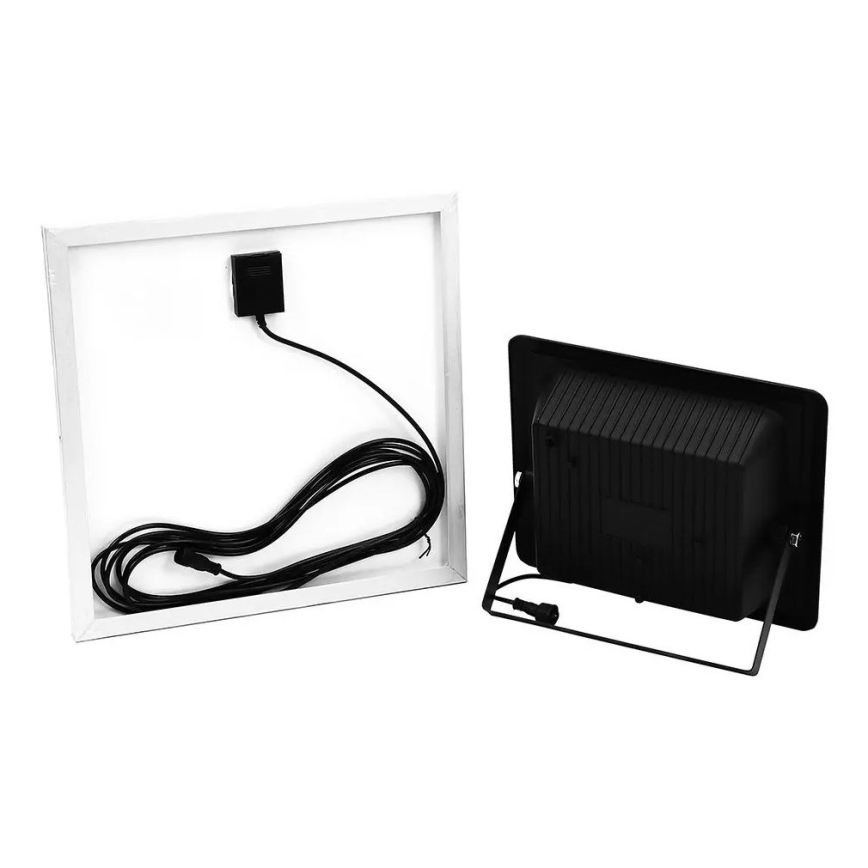 Soldrevet LED projektør dæmpbar LED/20W/6,4V 4000K IP65 10000 mAh + fjernbetjening
