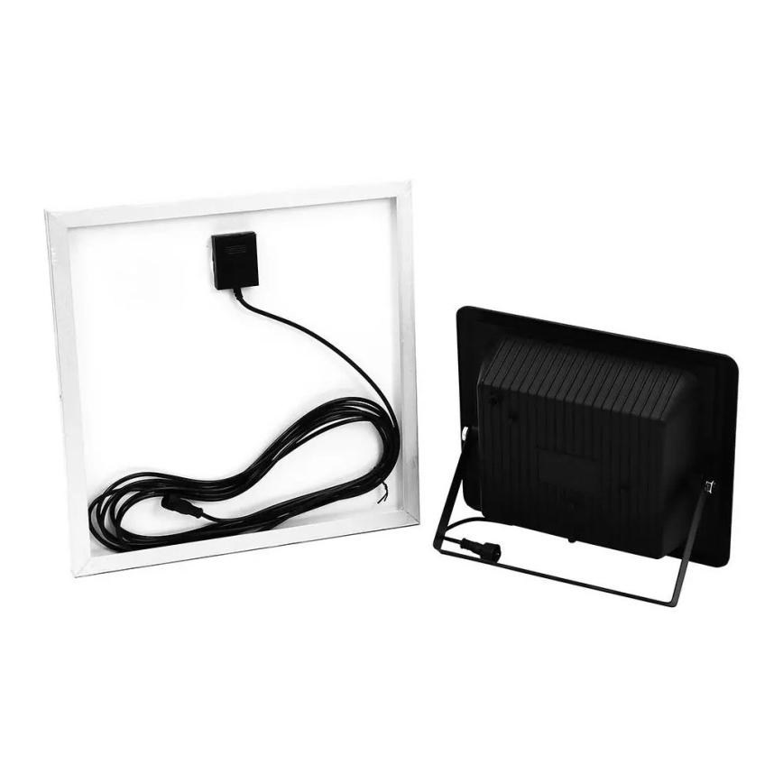 Soldrevet LED projektør dæmpbar LED/20W/6V 6000K IP65 + fjernbetjening