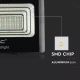Soldrevet LED projektør dæmpbar LED/20W/6V 6000K IP65 + fjernbetjening