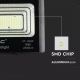 Soldrevet LED projektør dæmpbar LED/35W/10V 4000K IP65 + fjernbetjening