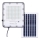 Soldrevet LED projektør dæmpbar LED/50W/3,2V 4500K IP65 sort + fjernbetjening
