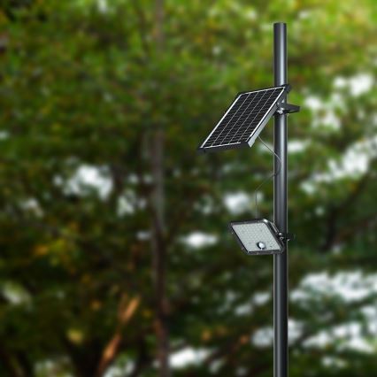 Soldrevet LED projektør dæmpbar med sensor LED/10W/3,7V 4000/6000K IP65 3600 mAh + fjernbetjening