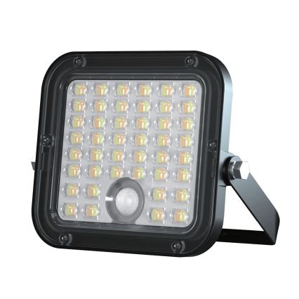 Soldrevet LED projektør dæmpbar med sensor LED/10W/3,7V 4000/6000K IP65 3600 mAh + fjernbetjening