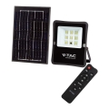 Soldrevet LED projektør LED/6W/3,2V 4000K IP65 5000 mAh + fjernbetjening