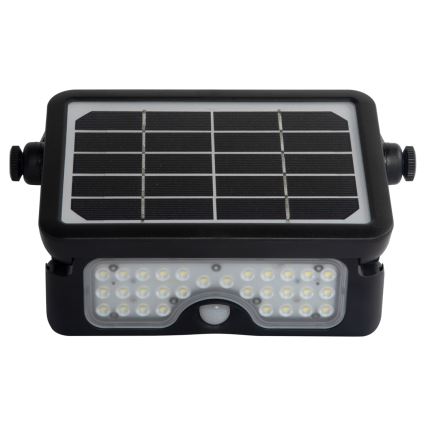 Soldrevet LED projektør m. bevægelses- og skumringssensor EPAD LED/5W/3000 mAh 3,7V 4000K IP65