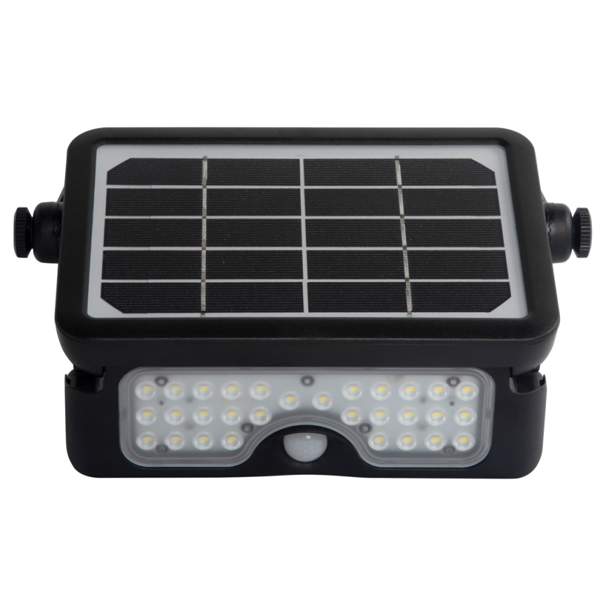 Soldrevet LED projektør m. bevægelses- og skumringssensor EPAD LED/5W/3000 mAh 3,7V 4000K IP65