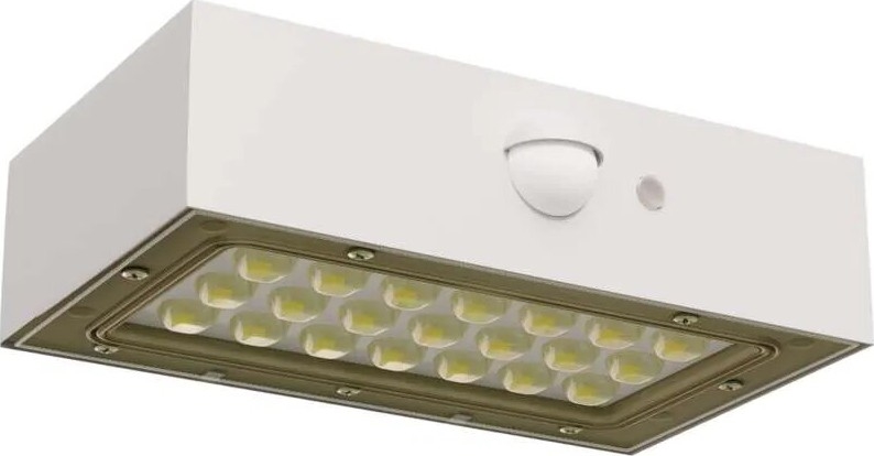 Soldrevet LED projektør med bevægelsessensor LED/3,7V 1200mAh 4000K IP65 hvid