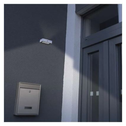 Soldrevet LED projektør med bevægelsessensor LED/3,7V 1200mAh 4000K IP65 hvid