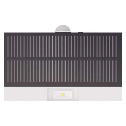 Soldrevet LED projektør med bevægelsessensor LED/3,7V 1200mAh 4000K IP65 hvid