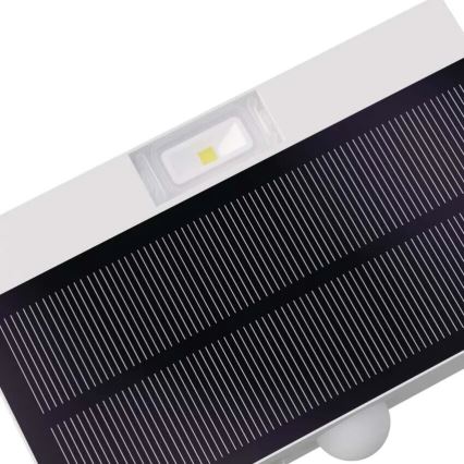 Soldrevet LED projektør med bevægelsessensor LED/3,7V 1200mAh 4000K IP65 hvid