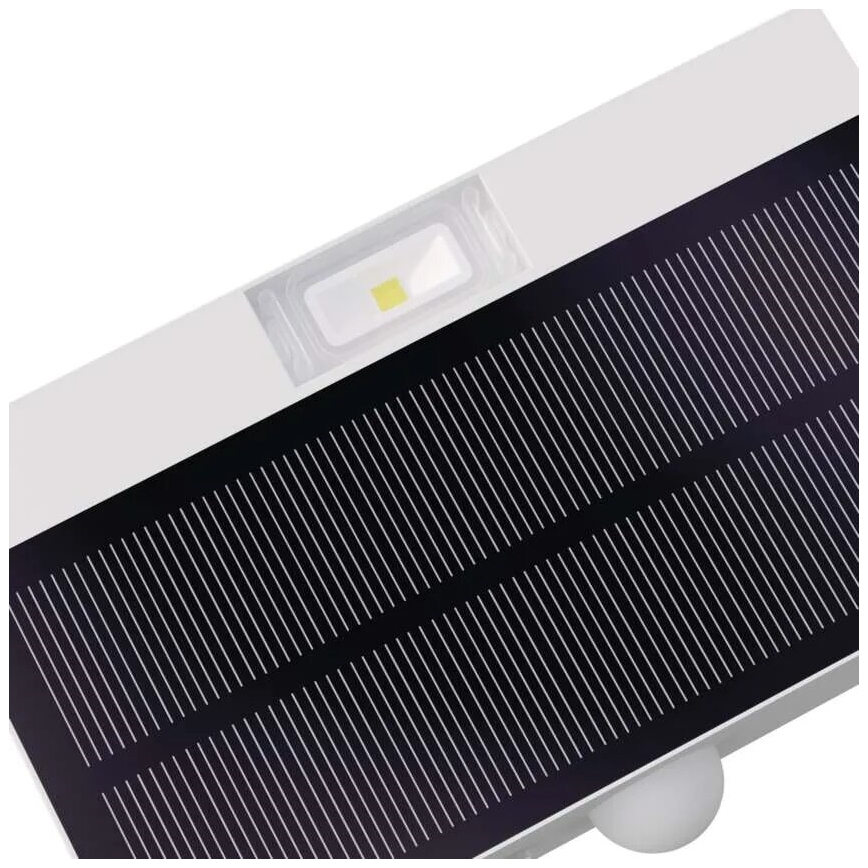 Soldrevet LED projektør med bevægelsessensor LED/3,7V 1200mAh 4000K IP65 hvid