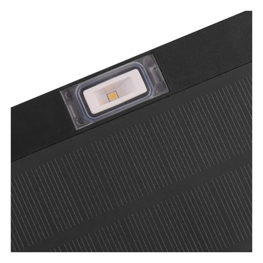 Soldrevet LED projektør med bevægelsessensor LED/3,7V 1200mAh 4000K IP65 sort