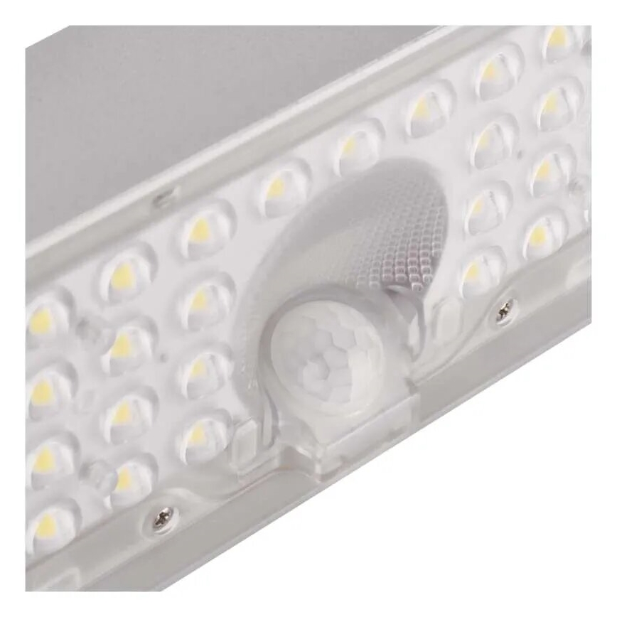 Soldrevet LED projektør med bevægelsessensor LED/3,7V 3000mAh 4000K IP65 hvid