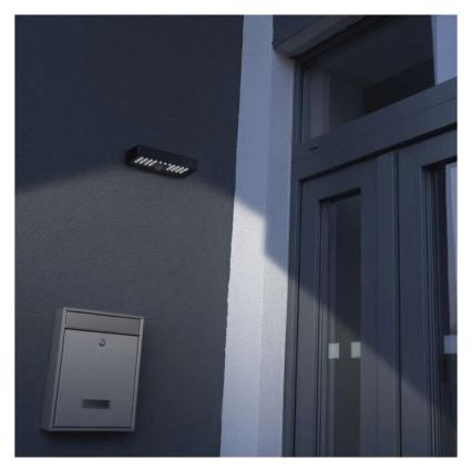 Soldrevet LED projektør med bevægelsessensor LED/3,7V 3000mAh 4000K IP65 sort