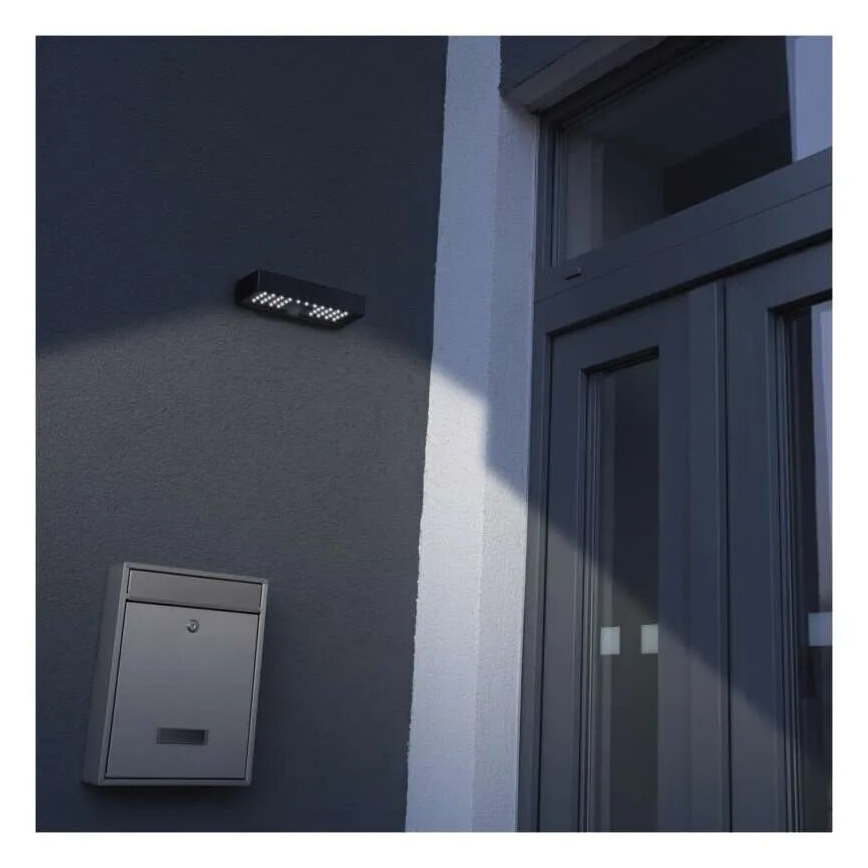 Soldrevet LED projektør med bevægelsessensor LED/3,7V 3000mAh 4000K IP65 sort