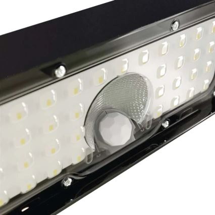 Soldrevet LED projektør med bevægelsessensor LED/3,7V 3000mAh 4000K IP65 sort