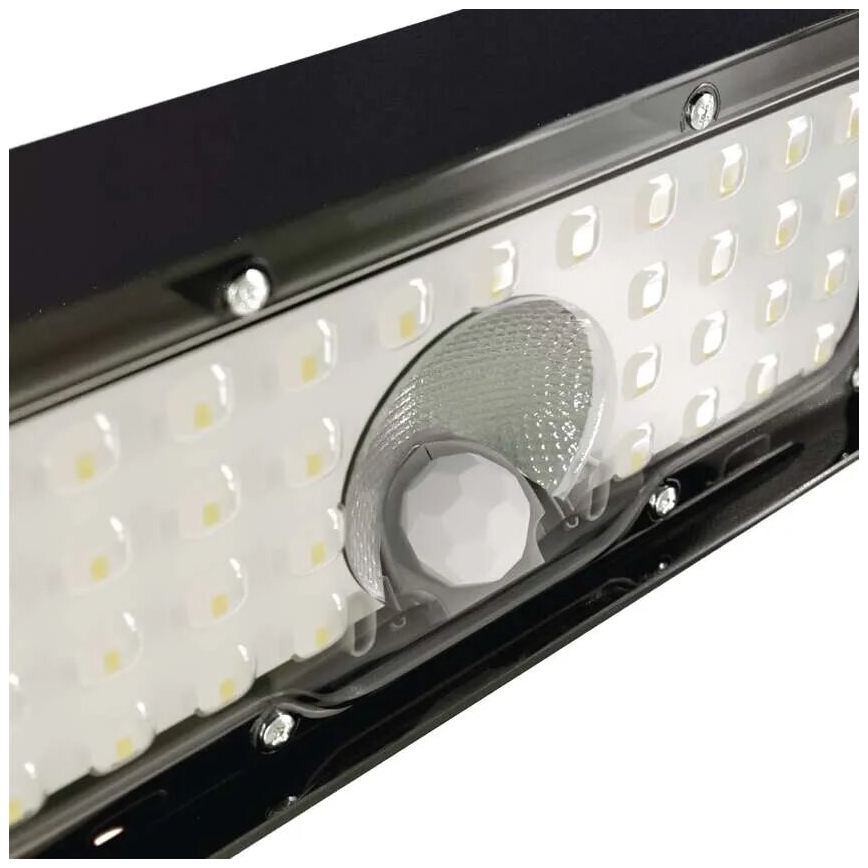 Soldrevet LED projektør med bevægelsessensor LED/3,7V 3000mAh 4000K IP65 sort