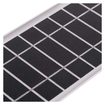 Soldrevet LED projektør med bevægelsessensor LED/3,7V 3000mAh 4000K IP65 sort