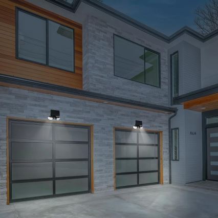 Soldrevet LED projektør med sensor 2xLED/4W/5V IP65