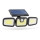 Soldrevet LED projektør med sensor 3xLED/3,3W/5V IP65 2400 mAh