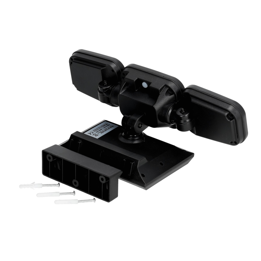 Soldrevet LED projektør med sensor LED/1,5W/3,7V 6000K IP44 2400 mAh