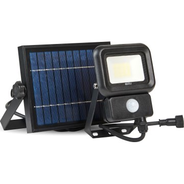 Soldrevet LED projektør med sensor LED/10W/3,7V 6500K IP65 2200 mAh
