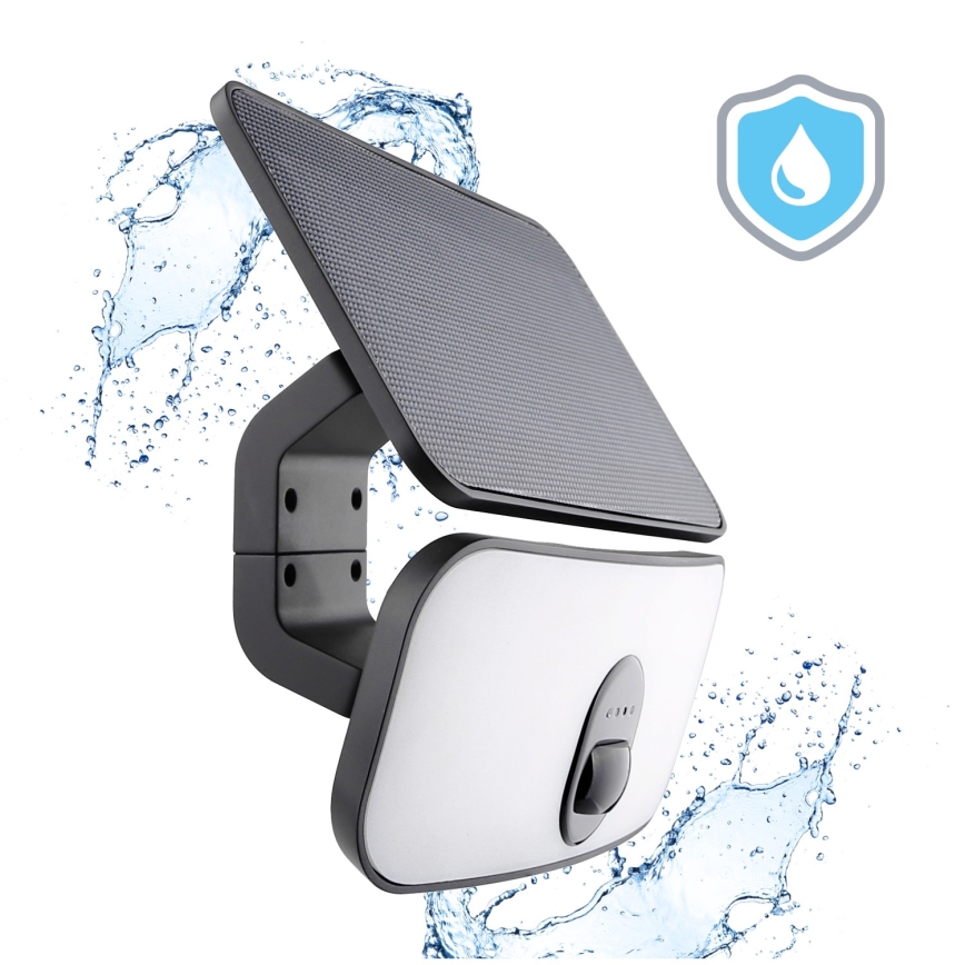 Soldrevet LED projektør med sensor LED/13W/3,7V IP65 4000K 4000 mAh