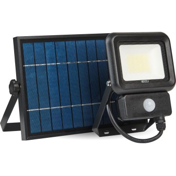 Soldrevet LED projektør med sensor LED/20W/3,7V 6500K IP65 4400 mAh
