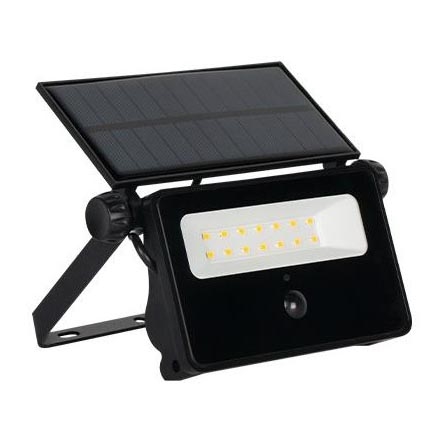 Soldrevet LED projektør med sensor LED/20W/5,5V IP65